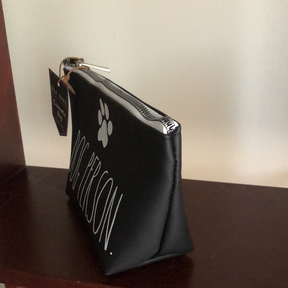 Rae Dunn DOG PERSON Cosmetic Beauty Makeup Travel Bag - Picture 4 of 5